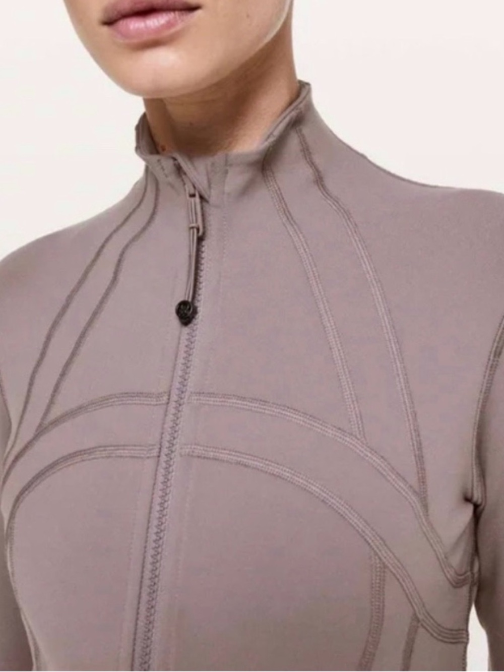 Lululemon Align Jacket Dusty Rose Pink Full Zip Slim Fit Yoga Running | Size 6 - Picture 5 of 16